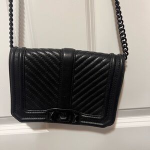 Rebecca Minkoff Black Quilted Chain Crossbody